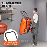 Vevor 317675 тачка транспортна тачка будівельна тачка штовхач 180кг 125х63х82см Vevor 317675 тачка транспортна тачка будівельна тачка штовхач 180кг 125х63х82см