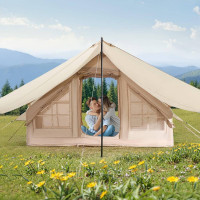 Vevor 776401 Надувні намети для кемпінгу 3x2x2 м, 3-5 осіб, 300D Oxford 4 Season Glamping Tent with Canopy,