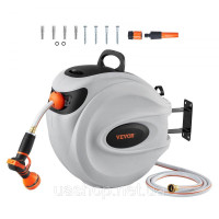 Vevor 317826 Котушка для шланга 12 мм х 40 м настінний ящик для шланга