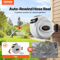 Vevor 317826 Котушка для шланга 12 мм х 40 м настінний ящик для шланга