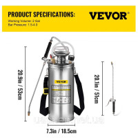 Vevor 317830 обприскувач для захисту рослин садовий ставок туманоутворювач 8л ультразвуковий туманоутворювач підходить для