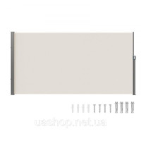 Vevor 317857 Бокова маркіза 180 x 350 см Бокова стінка маркізи з поліефірної тканини 180 г/м² з поліуретановим покриттям Ручка