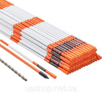 Vevor 317867 100 упаковок 48-дюймових маркерів для під'їзних шляхів, помаранчеві кілки для снігоочисників, 0,31-дюймовий стрижень