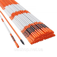 Vevor 317867 100 упаковок 48-дюймових маркерів для під'їзних шляхів, помаранчеві кілки для снігоочисників, 0,31-дюймовий стрижень