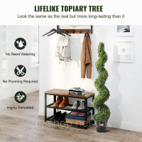 Vevor 317898 Упаковка з 2 шт. Штучна штучна рослина Tower Tower Topiary Spiral 152,4 см