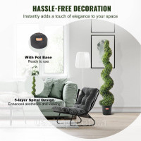 Vevor 317898 Упаковка з 2 шт. Штучна штучна рослина Tower Tower Topiary Spiral 152,4 см