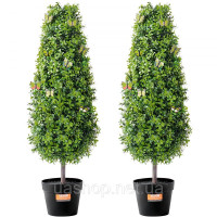 Vevor 317901 Набір із 2 шт. Штучний самшит Tower Topiary PE Декоративний самшит 91,4 см