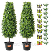 Vevor 317901 Набір із 2 шт. Штучний самшит Tower Topiary PE Декоративний самшит 91,4 см