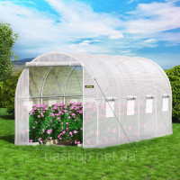 Vevor 318012 Теплиця з арочним дахом 4,6х2,1х2,1м Холодна теплиця з плівки з оцинкованого сталевого каркасу і поліетиленовим Vevor 318012 Теплиця з арочним дахом 4,6х2,1х2,1м Холодна теплиця з плівки з оцинкованого сталевого каркасу і поліетиленовим