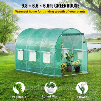 Vevor 318011 Тунельна теплиця, 3 x 2,1 x 2,1 м, переносна теплиця для рослин з оцинкованим сталевим каркасом, 1 верхньою планкою, Vevor 318011 Тунельна теплиця, 3 x 2,1 x 2,1 м, переносна теплиця для рослин з оцинкованим сталевим каркасом, 1 верхньою планкою,