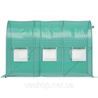Vevor 318011 Тунельна теплиця, 3 x 2,1 x 2,1 м, переносна теплиця для рослин з оцинкованим сталевим каркасом, 1 верхньою планкою, Vevor 318011 Тунельна теплиця, 3 x 2,1 x 2,1 м, переносна теплиця для рослин з оцинкованим сталевим каркасом, 1 верхньою планкою,