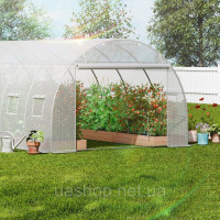Vevor 318019 Теплиця тунель теплиця холодна каркасна томатний дім PE 590x295x198см білий