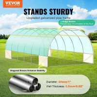 Vevor 318020 теплиця тунельна теплиця холоднокаркасна томатний будиночок 590х295х198см зелений Vevor 318020 теплиця тунельна теплиця холоднокаркасна томатний будиночок 590х295х198см зелений