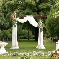 Vevor 318057 Весільна арка Квітковий набір Прикраса весільної арки 2x квіти 1x штори жовті Vevor 318057 Весільна арка Квітковий набір Прикраса весільної арки 2x квіти 1x штори жовті