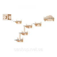 Vevor 318107 Стіна для скелелазіння стіна для котів шезлонг для котів шезлонг для котів ліжко для котів полиця для котів набір 5 Vevor 318107 Стіна для скелелазіння стіна для котів шезлонг для котів шезлонг для котів ліжко для котів полиця для котів набір 5