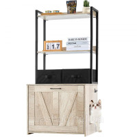 Vevor 318112 Тумба для котів Туалет для котів Будиночок для котів 2-ярусна полиця 599х500х1270мм 60кг Vevor 318112 Тумба для котів Туалет для котів Будиночок для котів 2-ярусна полиця 599х500х1270мм 60кг