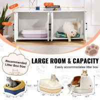 Vevor 318116 котячий туалет котячий лоток тумба тумба котяча 1,19х0,46х0,5м білий Vevor 318116 котячий туалет котячий лоток тумба тумба котяча 1,19х0,46х0,5м білий
