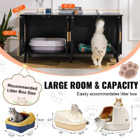 Vevor 318117 котячий туалет котячий лоток тумба котячий будиночок тумба для котів 1,19х0,5х0,55м Vevor 318117 котячий туалет котячий лоток тумба котячий будиночок тумба для котів 1,19х0,5х0,55м
