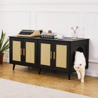 Vevor 318117 котячий туалет котячий лоток тумба котячий будиночок тумба для котів 1,19х0,5х0,55м Vevor 318117 котячий туалет котячий лоток тумба котячий будиночок тумба для котів 1,19х0,5х0,55м
