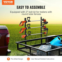 Vevor 318154 Тримач для різака для бур'янів з 3 місцями для відкритих ландшафтних причепів, що замикається Vevor 318154 Тримач для різака для бур'янів з 3 місцями для відкритих ландшафтних причепів, що замикається