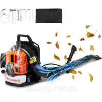 Vevor 318173 Рюкзак для повітродувки листя 62 CC 2-тактний бензиновий повітродувник для листя 1110 CFM Об’єм повітря