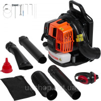 Vevor 318173 Рюкзак для повітродувки листя 62 CC 2-тактний бензиновий повітродувник для листя 1110 CFM Об’єм повітря Vevor 318173 Рюкзак для повітродувки листя 62 CC 2-тактний бензиновий повітродувник для листя 1110 CFM Об’єм повітря