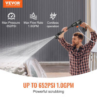 Vevor 318176 Акумуляторний мийний апарат високого тиску Безщіткова мийка високого тиску Пістолет-розпилювач Пістолет високого Vevor 318176 Акумуляторний мийний апарат високого тиску Безщіткова мийка високого тиску Пістолет-розпилювач Пістолет високого