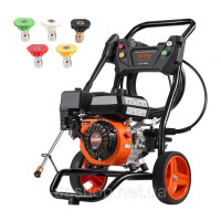 Vevor 318177 бензинова мийка високого тиску 3400PSI 2.6GPM з набором 5 насадок для автомобілів вертикальна