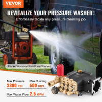 Vevor 318203 Насос для мийки високого тиску 3/4 Vevor 318203 Насос для мийки високого тиску 3/4