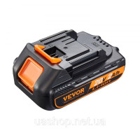 Vevor 318285 Замінний літієвий акумулятор 20V 2000mAh для електроінструментів, макс. вихідний струм 20A, акумулятор із захистом