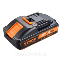 Vevor 318283 Замінна літієва батарея 20V 4000mAh для електроінструментів Макс. Акумулятор вихідного струму 40 А із захистом від