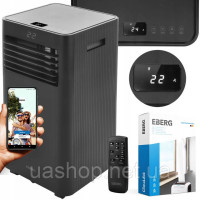 Портативний кондиціонер EBERG RIO 3 кВт осушувач повітря 24 л/24 год 2xLED WiFi + ClimaLock Портативний кондиціонер EBERG RIO 3 кВт осушувач повітря 24 л/24 год 2xLED WiFi + ClimaLock
