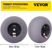 Vevor 310392 13-дюймові шини для повітряних куль, пляжні колеса TPU для заміни повітряних куль з піском 55 кг вантажопідйомністю Vevor 310392 13-дюймові шини для повітряних куль, пляжні колеса TPU для заміни повітряних куль з піском 55 кг вантажопідйомністю
