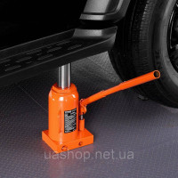Vevor 310600 Гідравлічний автомобільний домкрат 30 т з пляшковим домкратом з діапазоном підйому 285-475 мм та довгою 3-секційною