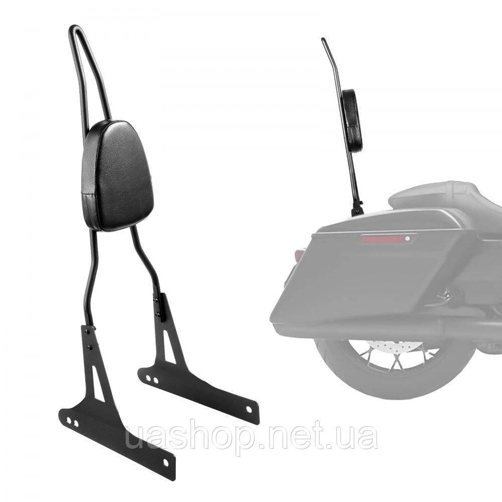 Vevor 310673 Спинка мотоцикла Sissy Bar, сумісна з Dyna Street Glide Road Glide Road King, знімна пасажирська спинка висотою 73 см