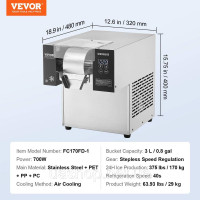 Vevor 311282 Комерційний льодогенератор Snowflake Ice Shaver 170 кг/24 год. Нержавіюча сталь