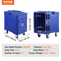 Vevor 312553 Ізольований контейнер для харчових контейнерів, термобокс 82 кварти для кейтерингу, контейнер для харчових Vevor 312553 Ізольований контейнер для харчових контейнерів, термобокс 82 кварти для кейтерингу, контейнер для харчових