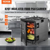Vevor 312550 Ізольований контейнер для харчових контейнерів, фронтальне завантаження, контейнер для кейтерингу, штабелюється, 77,6 Vevor 312550 Ізольований контейнер для харчових контейнерів, фронтальне завантаження, контейнер для кейтерингу, штабелюється, 77,6
