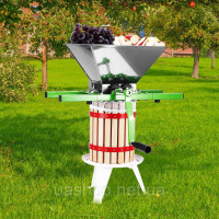 Vevor 312114 Фруктовий млин 7L Яблучний млин, великий ручний млин, прес для яблук з нержавіючої сталі для вина та сидру, ручний Vevor 312114 Фруктовий млин 7L Яблучний млин, великий ручний млин, прес для яблук з нержавіючої сталі для вина та сидру, ручний