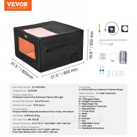 Vevor 312677 Корпус лазерного гравера захисна кришка корпусу Подвійне оглядове вікно 80х80х50см Vevor 312677 Корпус лазерного гравера захисна кришка корпусу Подвійне оглядове вікно 80х80х50см