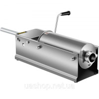 Vevor 312228 Наповнювач для ковбас 5 л М'ясорубка Ковбасна машина Машина для наповнення ковбас Горизонтальний шприц для ковбас з Vevor 312228 Наповнювач для ковбас 5 л М'ясорубка Ковбасна машина Машина для наповнення ковбас Горизонтальний шприц для ковбас з