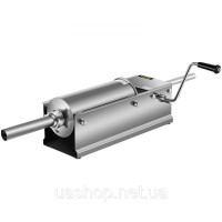 Vevor 312228 Наповнювач для ковбас 5 л М'ясорубка Ковбасна машина Машина для наповнення ковбас Горизонтальний шприц для ковбас з Vevor 312228 Наповнювач для ковбас 5 л М'ясорубка Ковбасна машина Машина для наповнення ковбас Горизонтальний шприц для ковбас з