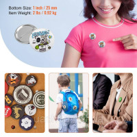 Vevor 312772 Машина для виготовлення ґудзиків, машина для штампування ґудзиків 25 мм, 500 шт., металева - машина не входить до