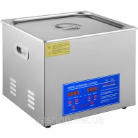 Vevor 313436 15L 60A Ультразвуковий очищувач з нагрівачем 360W з нержавіючої сталі Ультразвукова ванна Ультразвуковий очищувач для Vevor 313436 15L 60A Ультразвуковий очищувач з нагрівачем 360W з нержавіючої сталі Ультразвукова ванна Ультразвуковий очищувач для