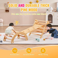 Vevor 314698 Pikler Трикутник Набір 5 в 1 Монтессорі Іграшка для лазіння Toddlers Wood