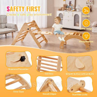 Vevor 314698 Pikler Трикутник Набір 5 в 1 Монтессорі Іграшка для лазіння Toddlers Wood