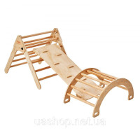 Vevor 314698 Pikler Трикутник Набір 5 в 1 Монтессорі Іграшка для лазіння Toddlers Wood
