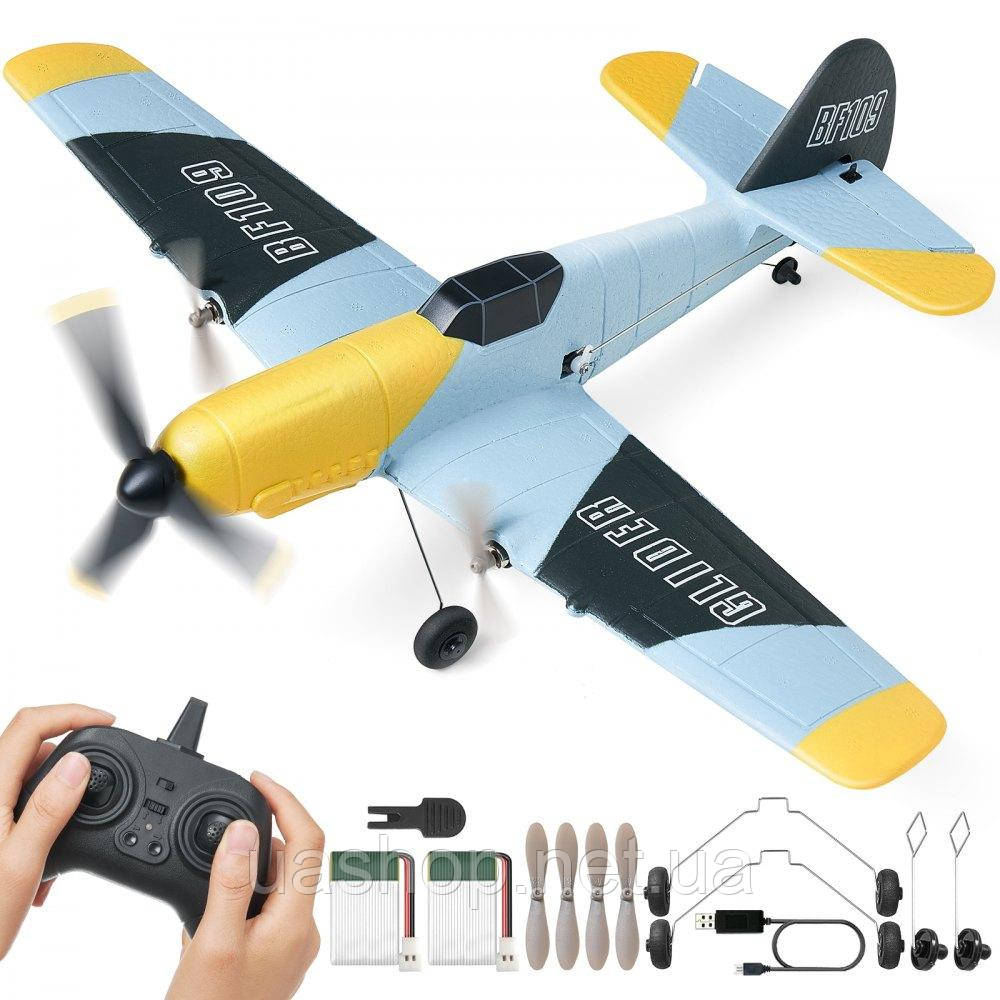Vevor 314707 Літак RC, 2,4 ГГц 3-канальний літак з дистанційним керуванням та 6-осьовим гіростабілізатором, готова до польоту
