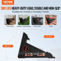 Vevor 316036 Вирівнювач сходів стабілізатор сходів Steighopfer Нівелір 172 кг