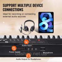 Vevor 775316 Digital 61 Keyboard Електропіаніно Цифрове піаніно 200 ритмів